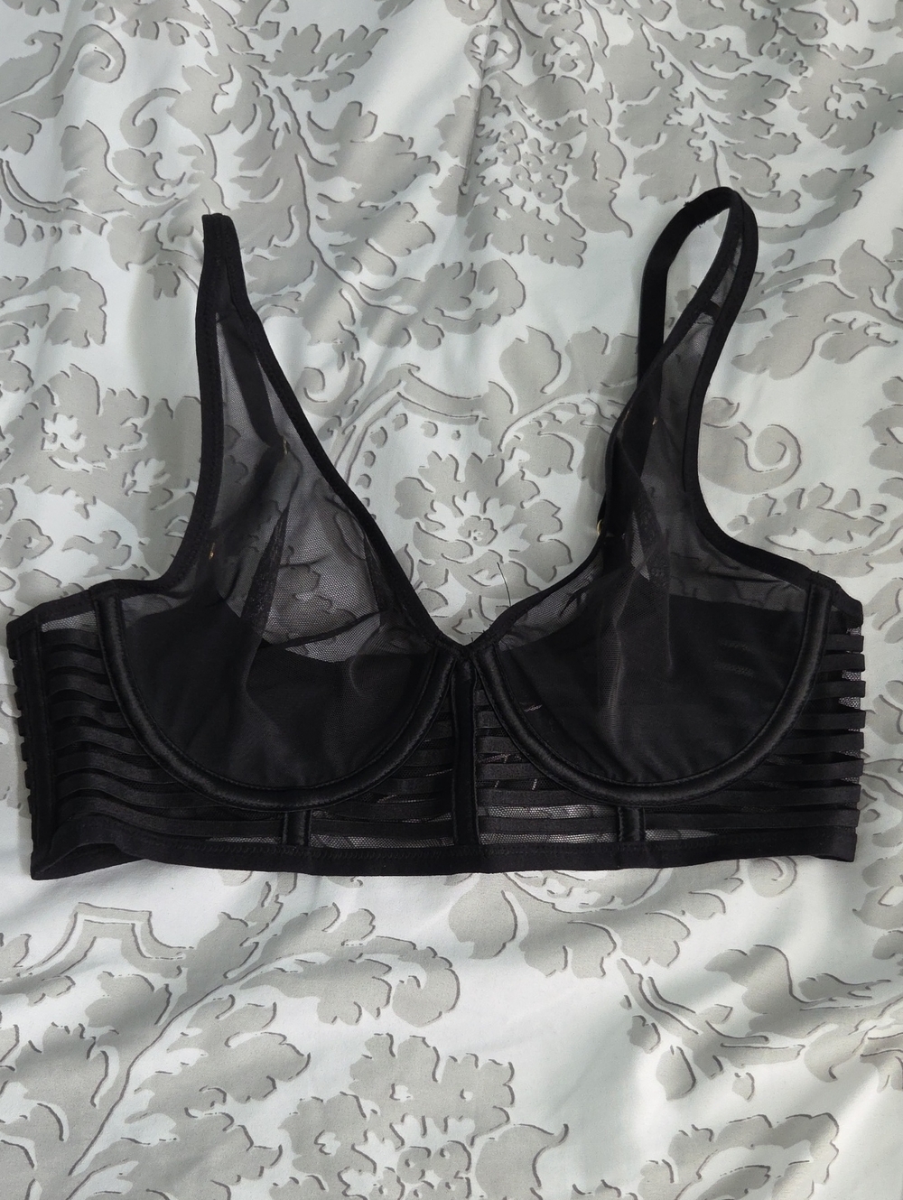 Victoria's Secret Black Sheer Underwire Bra
